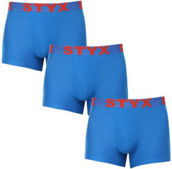 Styx 3PACK Férfi boxeralsó Styx sportos gumipánt kék (3G1167) XL