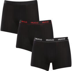 HUGO 3PACK Férfi boxeralsó HUGO fekete (50517886 991) S