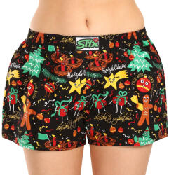 Styx női bő szárú boxeralsók Styx art klasszikus gumipánt karácsonyi díszek (K1754) S