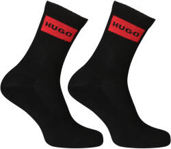 HUGO 2PACK zokni HUGO magas fekete (50510640 001) M