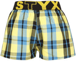 Styx Gyermek bő szárú boxeralsó Styx sportos gumipánt többszínben (BJ933) 12-14 éves
