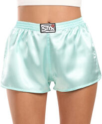 Styx női bő szárú boxeralsó Styx klasszikus gumipánt szatén világoszöld (L1162) XL