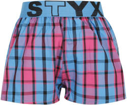 Styx Gyermek bő szárú boxeralsó Styx sportos gumipánt többszínben (BJ934) 4-5 éves