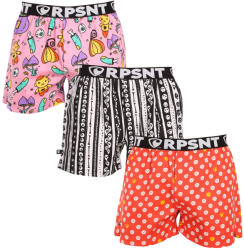 Represent 3PACK férfi bő szárú boxeralsók Represent exkluzív Mike (R3M-BOX-07343943) L