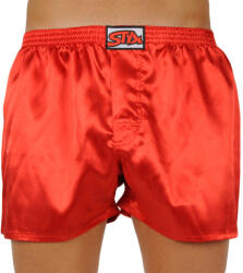 Styx férfi bő szárú boxeralsó Styx klasszikus gumipánt piros szatén (C663) XL