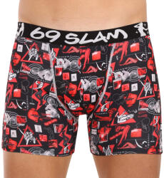 69SLAM Férfi boxeralsó 69SLAM fit éjszakai élet (MCYNLF-PO) S