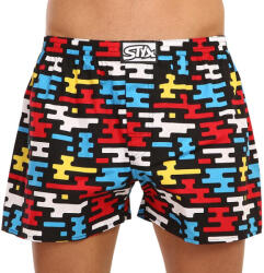 Styx férfi bő szárú boxeralsó Styx art klasszikus gumipánt lapos (A1154) M