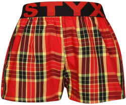 Styx Gyermek bő szárú boxeralsó Styx sportos gumipánt többszínben (BJ1014) 6-8 éves