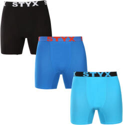 Styx 3PACK férfi boxeralsó Styx hosszú sportos gumipánt többszínű (3UN09079) S