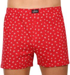 Gino Férfi bő szárú boxeralsók Gino piros (75187) XL