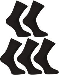 Nedeto 5PACK zokni Nedeto bokazokni bambusz fekete (5PBK01) M