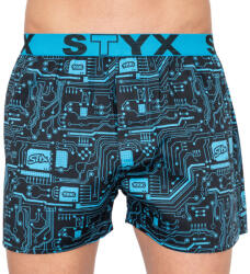 Styx Férfi bő szárú boxeralsó Styx art sportos gumipánt póló (B857) L