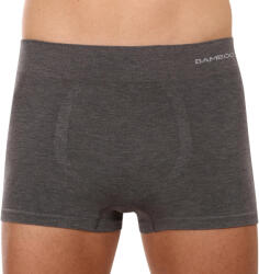Gino Férfi boxeralsó Gino varrás nélküli bambusz szürke (53005) XL