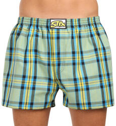 Styx Férfi bő szárú boxeralsó Styx klasszikus gumipánt többszínű nagyméretű (E1103) 4XL