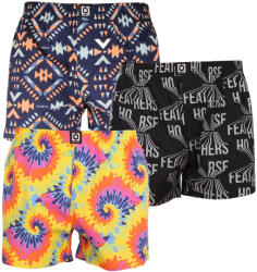 Horsefeathers 3PACK férfi bő szárú boxeralsók Horsefeathers Manny (AA1035SAM167AB) L