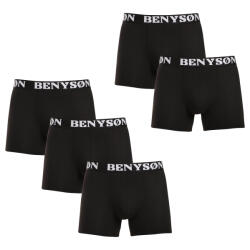 Benysøn 5PACK Férfi boxeralsó Benysøn fekete (4004) XXL