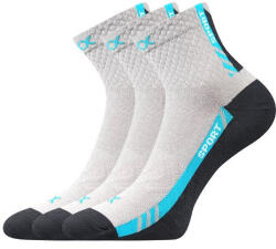 VoXX 3PACK zokniVoXX sportos világos szürke (Pius) M