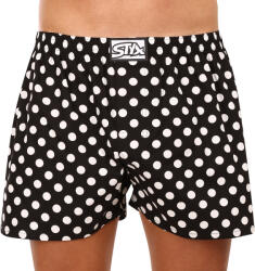 Styx férfi bő szárú boxeralsók Styx art klasszikus gumipánt nagyméretű pöttyös pöttyök (E1650) 5XL