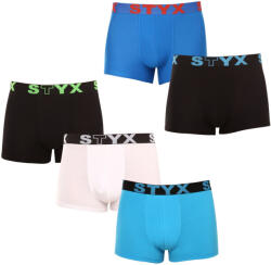 Styx 5PACK férfi boxeralsó Styx sportos gumipánt többszínben (5G0912179) XL