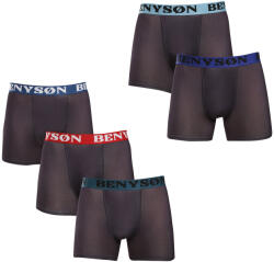 Benysøn 5PACK Férfi boxeralsó Benysøn fekete (7124) XXL