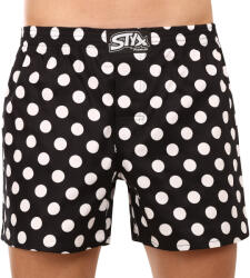 Styx férfi bő szárú boxeralsó Styx prémium art klasszikus gumipánt pöttyös (AP1055) M