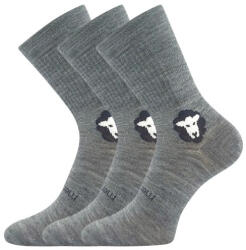 VoXX 3PACK zokniVoXX világos szürke merinó (Barefootan merino-grey) L