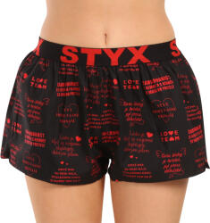 Styx Női bő szárú boxeralsók Styx art sportos gumipánt Valentin napi dalszövegek (T1757) S