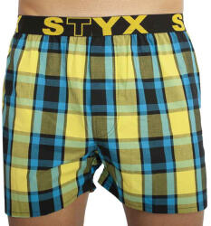 Styx Férfi bő szárú boxeralsó Styx sportos gumipánt többszínben (B825) S