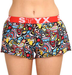 Styx Női bő szárú boxeralsó Styx művészet sportos gumipánt vázlat (T1254) L