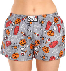 Styx női bő szárú boxeralsók Styx art klasszikus gumipánt halloween koporsó (K1752) XXL