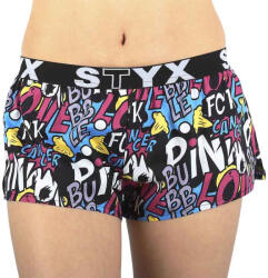 Styx Női bő szárú boxeralsók Styx art sportos gumipánt Pink Bubble (T1058) M