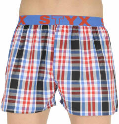 Styx Férfi bő szárú boxeralsó Styx sportos gumipánt többszínben (B837) XL