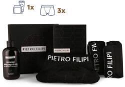 Pietro Filipi Férfi ajándékcsomag 3PACK boxeralsó és tusfürdő Pietro Filipi (4PAP1) XXL