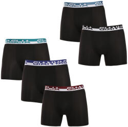 Gianvaglia 5PACK Férfi boxeralsó Gianvaglia fekete (5012-5) L