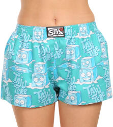 Styx női bő szárú boxeralsó Styx art klasszikus gumipánt jégkockák (K1657) 3XL