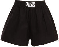 Styx gyermek bő szárú boxeralsó Styx klasszikus gumipánt fekete (J960) 9-11 éves