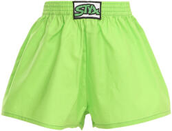 Styx gyermek bő szárú boxeralsó Styx klasszikus gumipánt zöld (J1069) 12-14 éves