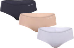 Calvin Klein 3PACK női bugyik Calvin Klein varrás nélküli többszínű női bugyi (QD3559E-31K) XL