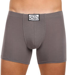 Styx férfi boxeralsó Styx hosszú klasszikus gumipánt sötétszürke (F1063) L