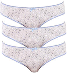 Molvy 3PACK női bugyi Molvy kék (3MD-792-KEU) XL