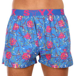 Styx Férfi bő szárú boxeralsók Styx art sportos gumipánt Jáchym szívek (B1358) XXL
