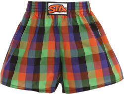 Styx Gyermek bő szárú boxeralsó Styx klasszikus gumipánt többszínű (J912) 12-14 éves
