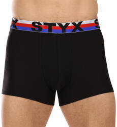 Styx Férfi boxeralsó Styx sportos gumipánt fekete tricolor (G1960) L