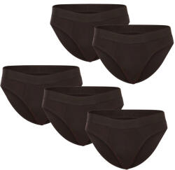 Nedeto 5PACK férfi slipek Nedeto fekete (5NDTS001) 5XL