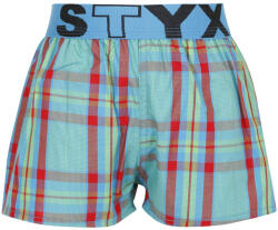 Styx Gyermek bő szárú boxeralsó Styx sportos gumipánt többszínben (BJ939) 9-11 éves