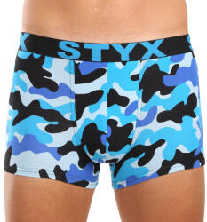 Styx Férfi boxeralsó Styx art sportos gumipánt készült nagyméretű terepszínű kék (R1850) 4XL