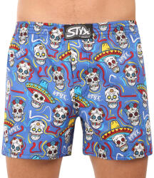 Styx Férfi rövidnadrág Styx prémium art klasszikus gumi koponyák (AP1856) L