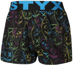Styx Gyerekek bő szárú boxeralsó Styx művészeti sport gumimaszkok (BJ1853) 4-5 éves