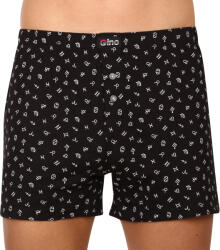 Gino Férfi bő szárú boxeralsó Gino fekete (75187) XL