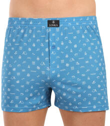 Lonka Férfi bő szárú boxeralsók Lonka kék (Karlos-kemping) XL
